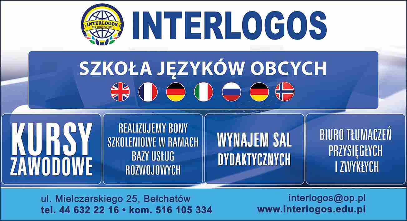 INTERLOGOS SZKOŁA JĘZYKÓW OBCYCH, KURSY ZAWODOWE - kursy zawodowe BEŁCHATÓW kursy zawodowe BEŁCHATÓW